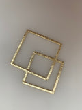 Gold Finish Silver Plated And Solid Copper Square  Brushed Finish Blanks E-coated Handmade Available Three color and three size