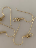 Pack of 30Pcs. Silver plated, And Gold Finish ,E-Coated, Handmade Ear-wire Size:  20 Gauge, 25 mm Long, 6mm bead