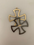 Iron Cross Jewelry Components Gold Finished And Silver Plated,Gunmetal Finding