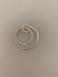 Double Circle linked Gold Finished/Silver Plated,Solid Copper ,Brass and Gunmetal Color.