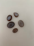 5 Pieces of Natural Chocolate Moonstone  Cabochon, Loose Gemstone  size between: 10 TO 20mmX15mm.  Different Shapes.