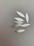 Leaf Findings Gold Finish, Silver Plated, Copper leaf E-coated, Brushed Finish. | Purity Beads