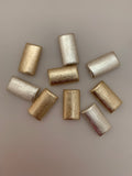 Puffed  Beads, Gold finish And Silver Plated Brushed Finish, e-coated (Rectangular Beads) | Purity Beads