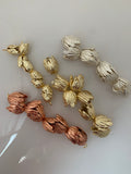Tulip Bead Cap, End Caps, Gold Finish, Silver Plated & Copper, e-coated | Purity Beads