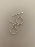 2 Pcs of Sterling Silver toggle /Clasps  Size:18mm | T1SS