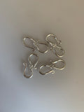 5 Pcs Of Pack Sterling Silver S Hooks/Claps Size 19mmX11 | H5SS
