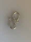 4 Pcs Of Pack Sterling Silver /925  S Hooks Or Claps Size :20mm X8mm | H6SS