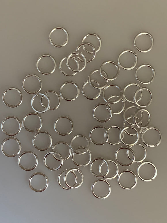 Sterling Silver Open Jump rings | 925 Sterling Silver Jump Rings | Available in four Size 4mm, 5mm, 6mm, 8mm |