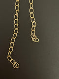 3 Feet of Gold Plated Brass Chain | Oval Cable Chain With Knurled Wire | Gold Plated and Electroplated Chain | Size: 3.5mmX5.3mm | CHN15BM