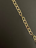 3 Feet of Gold Plated Brass Flat Chain | Flat Brass Chain Electroplated and Gold Plated | Size: 3.5mmX5.3mm | CHN14BM