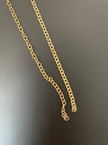 3 Feet of Oval Cable Chain Gold Plated Brass Chain | Light Yellow Gold  Chain | Electroplated | Size: 3.1mmX4.0mm | CHN60BM