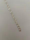 3 foot of 925 Sterling Silver Chain, Hollow, Flat Cable light Weight Sterling Chain 925 Sterling Silver All The Way Through, size: 6.15 | CHN103SS