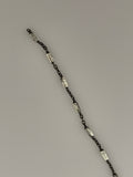 3 Feet of Black Rhodium Plated Sterling 92.5 Two Tone Cable Chain Sterling Silver Size :1.8mm | CHN87SS
