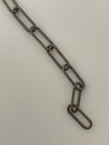 3 Feet of 925 Sterling Solid  Silver Chain, Rectangular Chain Twisted   Wire . Machine made Chain, Size 13.3mmX5mm