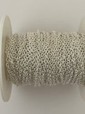 3 Feet of 925 Sterling Silver Cable knurled wire  Wire Chain  Size: 2.55mm | CHN39SS