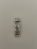 Sterling Silver Magnetic Clasp/Sterling Silver One Set of Clasp  Size: 26mmX9mm | C28SS