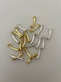 Curved Decorative Gold Finish And Silver Plated Tubes, Seamless Tubes, E-coated, Tube size: 21mm (20Pcs)