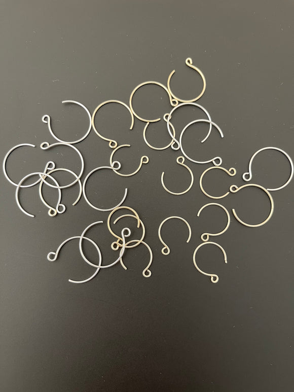 50 to 80PcsGold Finish And Silver Plated Hoops Earring, Gold Earring, –  Puritybeads