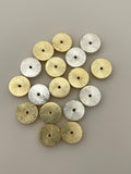 Brushed Finish Gold Drum  Round Rondell Cylinder Bead Four Size Available :,4mX8mX4mmX10m,4mx12m,4mX14m
