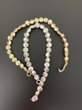 1 Strand of lentils Bead Gold Finish And Silver Plated  Sizes: 7mmX7mm (30 Bead In strand)