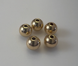 Simple Circular Round Beads, 10Pcs. to 150Pcs, Sizes: 2mm, 2.5mm, 3mm, 4mm, 5mm, 6mm, 14k Gold Filled, Hole Size - 0.8 - 1.5mm.