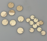 14K Real Gold Filled Discs | One Hole Flat disc | 0.3mm Thick | Available Four Size 4mm, 6mm, 8mm and 10mm .