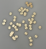 14 K Real Gold Filled Two Hole Flat disc 0.3mm Thick Available Size is 4mm D5GF