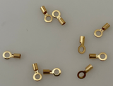 14K Real Gold Filled Crimp End Caps | Crimp Caps | Gold Filled Crimp End Caps | Two Sizes: 0.48mm ID | and 1.0mm ID