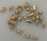 Gold Filled End Caps, 10-26 Pcs., Available In Multiple Sizes: 1.5mm, 2mm, 3mm, 14K Real Gold Filled Round End Cap, Round End Caps