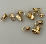 Gold Filled End Caps, 10-26 Pcs., Available In Multiple Sizes: 1.5mm, 2mm, 3mm, 14K Real Gold Filled Round End Cap, Round End Caps