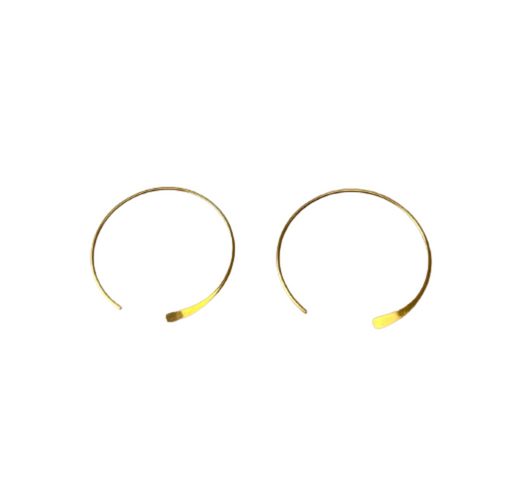 Hammered Ear Wire w/Flat End, 14K Real Gold Filled Jewelry, 10-12 Pcs., 26mm(10 Pcs.), 18mm(12 Pcs.).