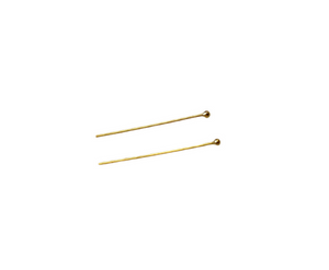 14K Real Gold Filled | Ball Head Pins | Available in Two Gauges | 24 Gauge (30Pcs) | 26 Gauge (45Pcs) | Size :1"