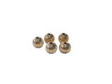 Corrugated Straight Line 5-25 Pcs. 14k Real Gold Filled Fancy Bead Available Multiple Sizes: 3, 4, 5, 6, & 8mm