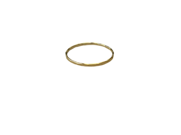 Hammered Hoops | 14K Real Gold Filled Rings | Hammered Stacking Rings | Available three Size: 17mm, 18.5mm and 20mm |