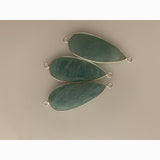 Amazonite laced with Sterling Silver 925 Natural Pear Shape. #KE-141. | Purity Beads.
