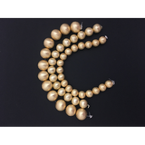1 Strand of Round Beads |  Brushed | Anti Tarnished | Copper/Brass Beads | Gold Finish and Silver Plated |  Size- 6,8,10,12,14,16mm