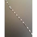 Chain Gunmetal Plated CZ Round, Stone Chain 3 mm  Chain.#5 | Purity Beads