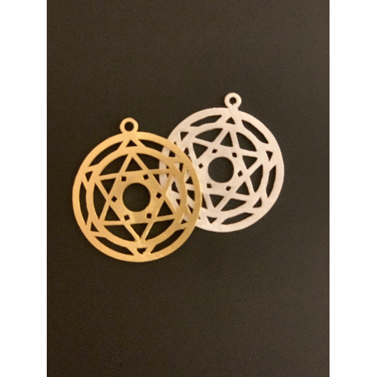 Chakra Shaped Finding(Gold Finished/Silver Plated) | Purity Beads