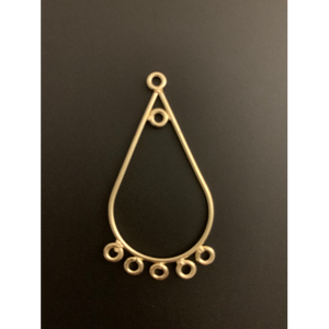 Chandelier (Designers) Earring Hooks (Gold Finish/Silver Plated) | Purity Beads.