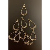 Chandelier (Designers) Earring Hooks (Gold Finish/Silver Plated) | Purity Beads.