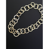 Circle Chain/Round (Gold Finish,Copper And Gun Metal, Silver Plated) Round shaped Brushed Finish, E-coated Chain .