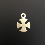 Curved Iron Cross | Gold Finished | | Purity Beads