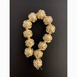 Decorative Beads, Gold Finish And Silver Plated, Brushed Finish, e-coated (about 12 Beads) | Purity Beads