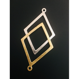 Diamond Shape Pendant (Gold Finished/Silver Plate/Gunmetal) | Purity Beads