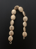 One Strand  Lentil Beads 16mmX14mm Gold Finish And Silver Plated Brushed Finish E-coated Beads.