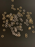 A Pack Of Open Jump Rings in 3 Colors AND 6 Sizes: (Gold Finish, Silver Plated And Gunmetal Plated) Open Jump Rings, E-coated.