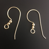 Ear wire Gold Finish, Silver plated, or Copper Ear Wire  E-Coated, Findings, Ear wires | Purity Beads