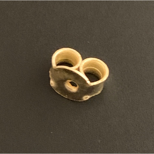 Earring Back Push Butterfly Stud Stopper Gold Finished Silver