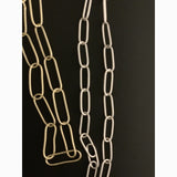 Elongated Oval Link Chain / Modern Chain Color, Gold Finish , Silver Plated And Copper   | Purity Beads