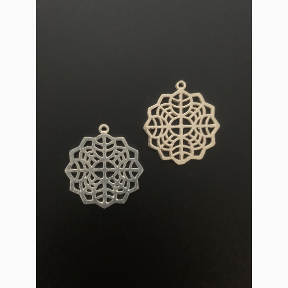 Fancy Pendent/Charm Gold Finish, Silver Plated or Copper -  E-coated, Brushed Finish. | Purity Beads